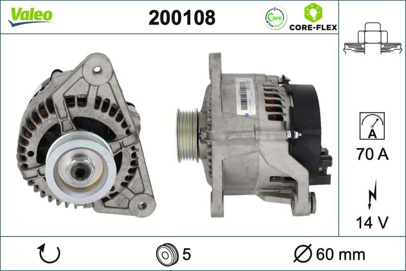 Generator / Alternator VALEO 200108