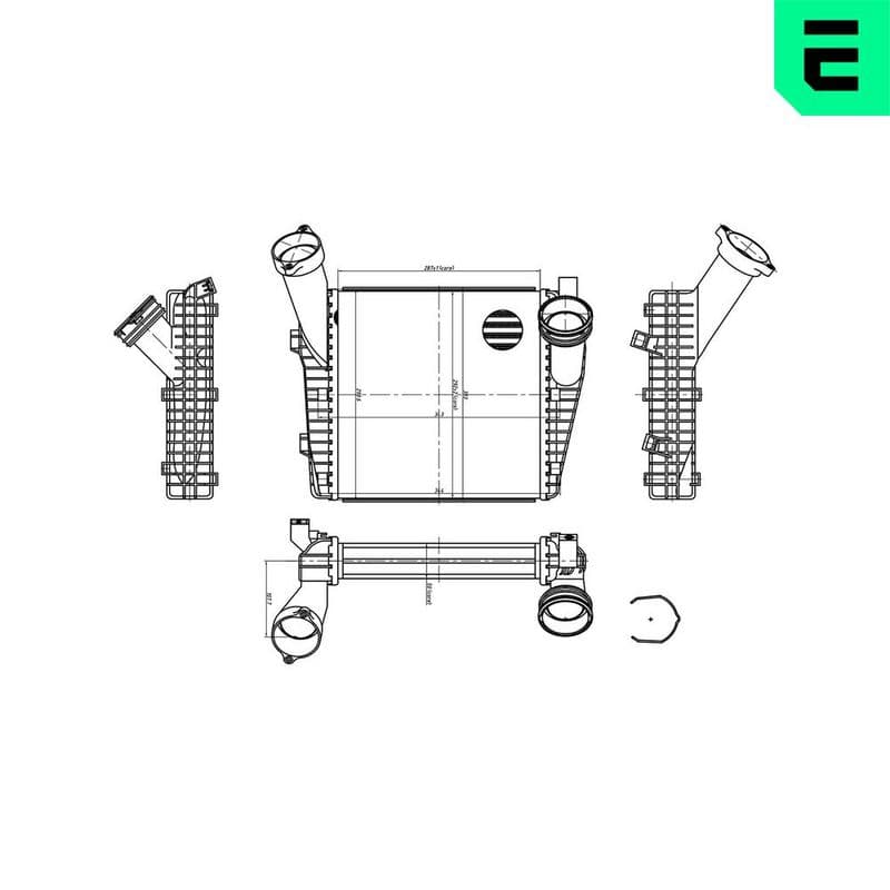 Intercooler, compresor ERA 672081