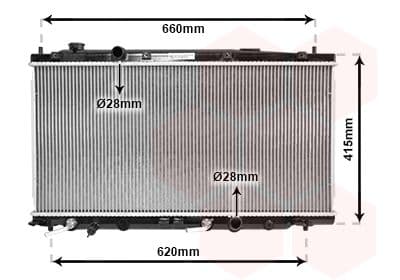 Radiator, racire motor VAN WEZEL 25002253