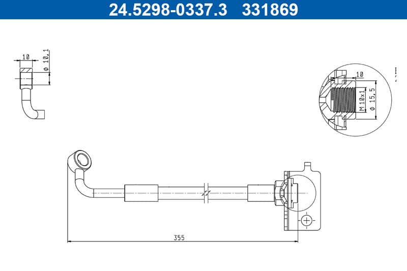 Furtun frana ATE 24.5298-0337.3