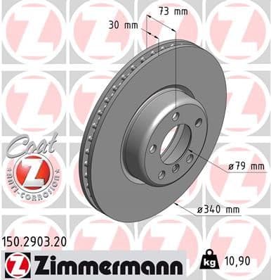 Disc frana ZIMMERMANN COAT Z 150.2903.20