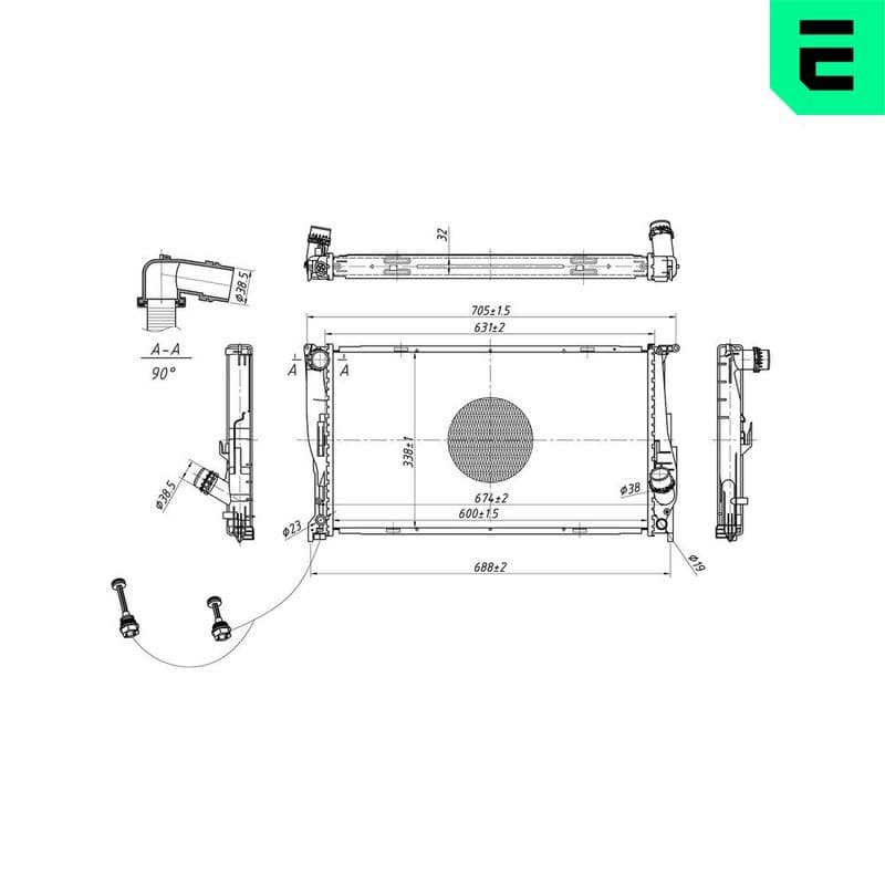 Radiator, racire motor ERA 673130