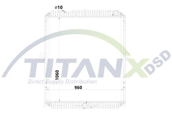 Radiator, racire motor TitanX RX119024