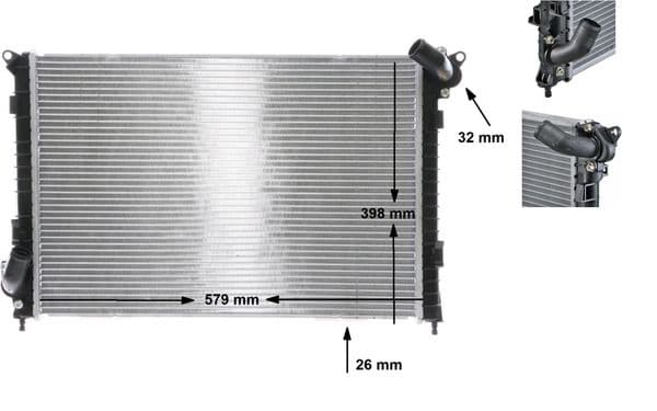 Radiator, racire motor MAHLE BEHR CR 984 000S