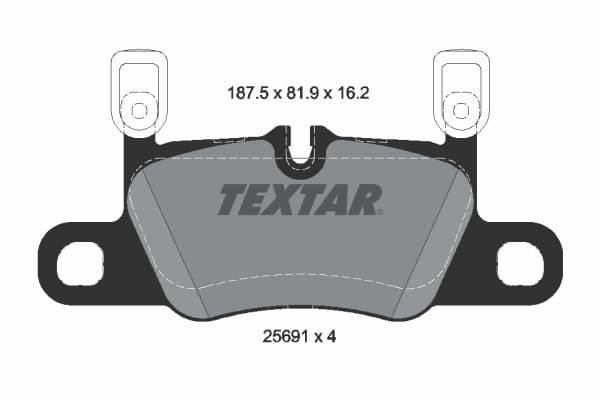 set placute frana,frana disc TEXTAR 2569103
