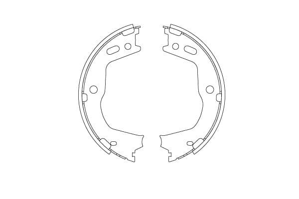 Set saboti frana, frana de mana TRW GS8803