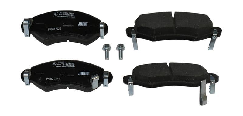 set placute frana,frana disc JURID 571981J