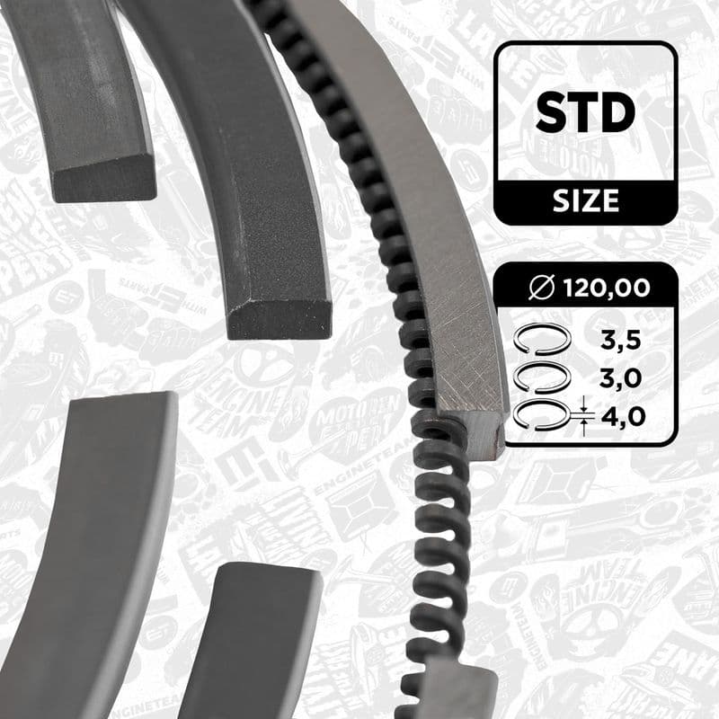 Set segmenti piston ET ENGINETEAM R1003100