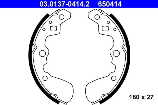 Set saboti frana ATE 03.0137-0414.2