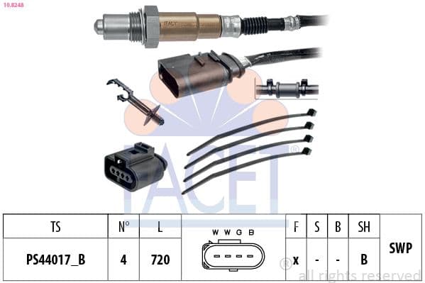 Sonda Lambda FACET Made in Italy - OE Equivalent 10.8248