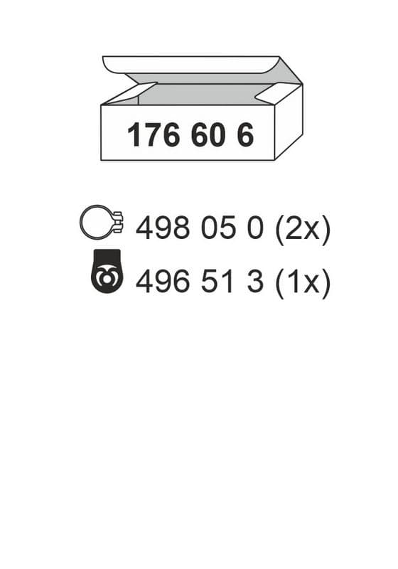 Set montare, toba esapament ERNST 176606