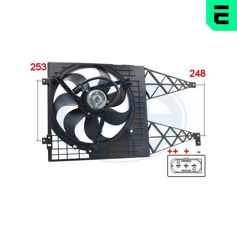 Ventilator, radiator ERA 352046
