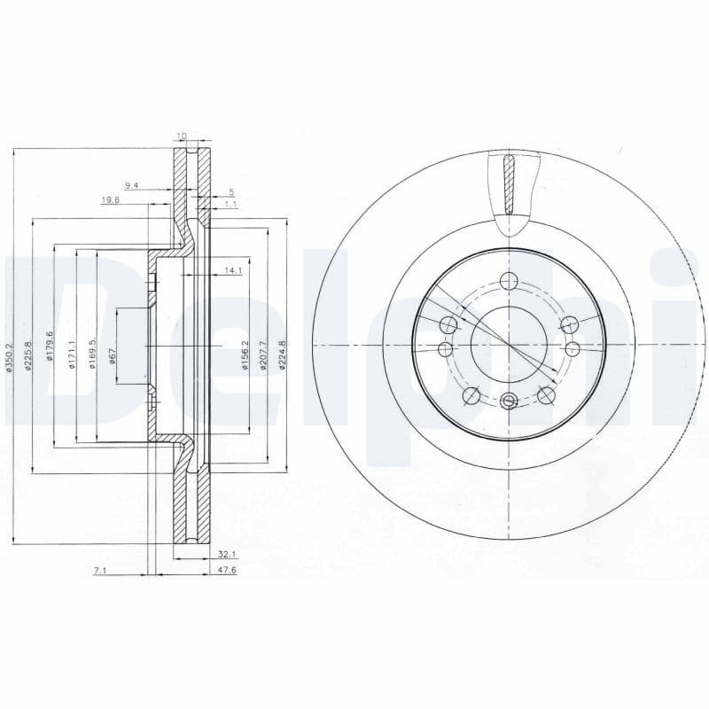 Disc frana DELPHI BG9013