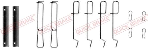 Set accesorii, placute frana QUICK BRAKE 109-1265