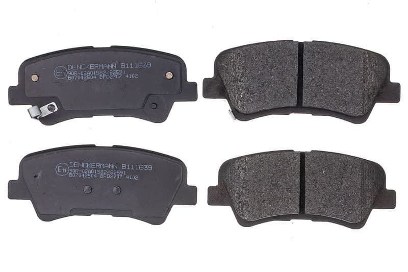 set placute frana,frana disc DENCKERMANN B111639
