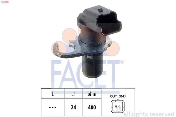 Senzor impulsuri, arbore cotit FACET Made in Italy - OE Equivalent 9.0260