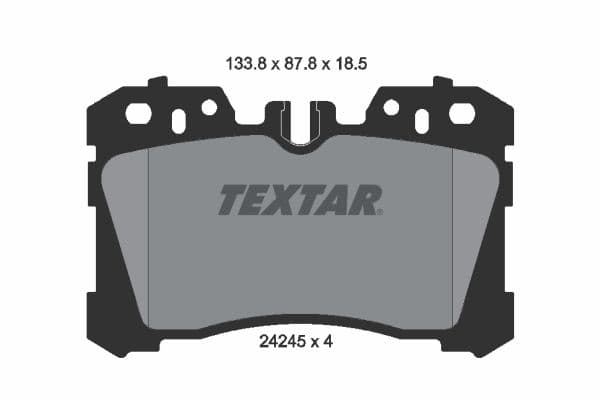 set placute frana,frana disc TEXTAR 2424501