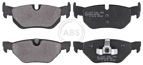 set placute frana,frana disc ABS 37437