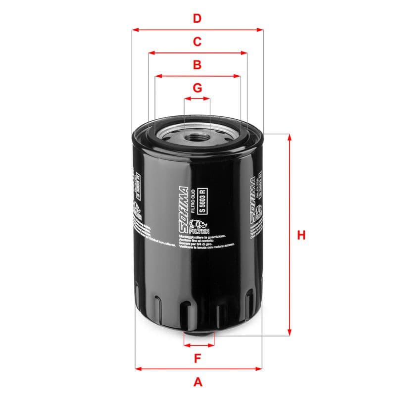 Filtru ulei SOFIMA S 5603 R