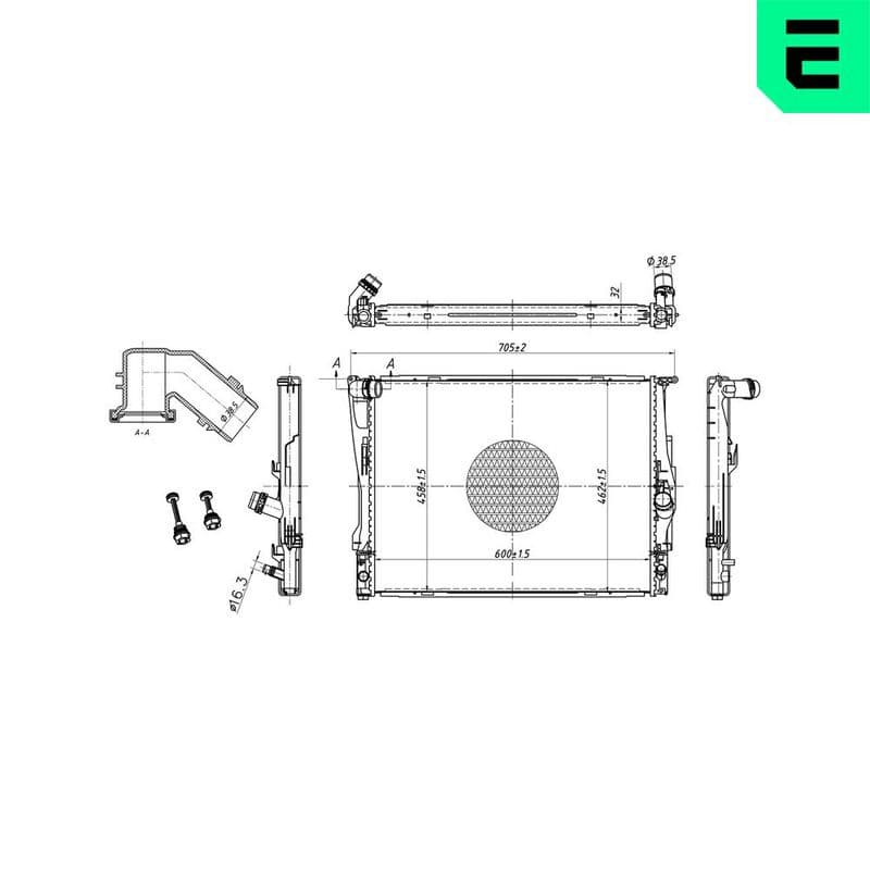 Radiator, racire motor ERA 673047