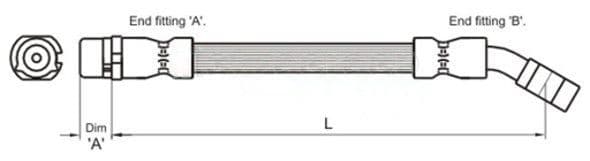 Furtun frana METZGER AUTOTEILE 4112834