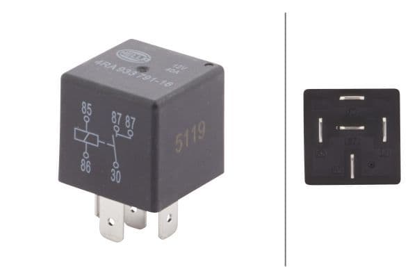 Releu, curent alimentare HELLA 4RA 933 791-161