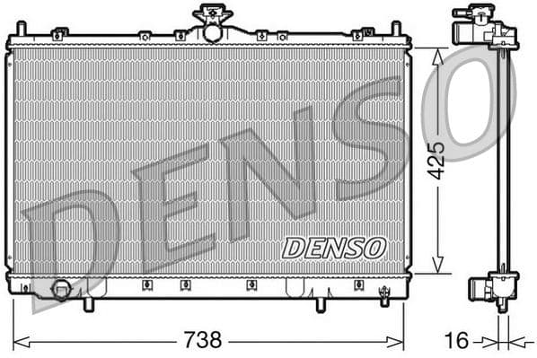 Radiator, racire motor DENSO DRM45012