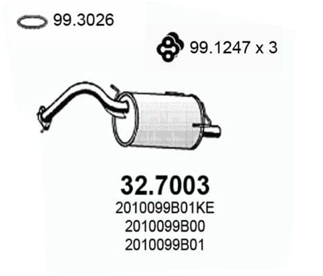 Toba esapament finala ASSO 32.7003
