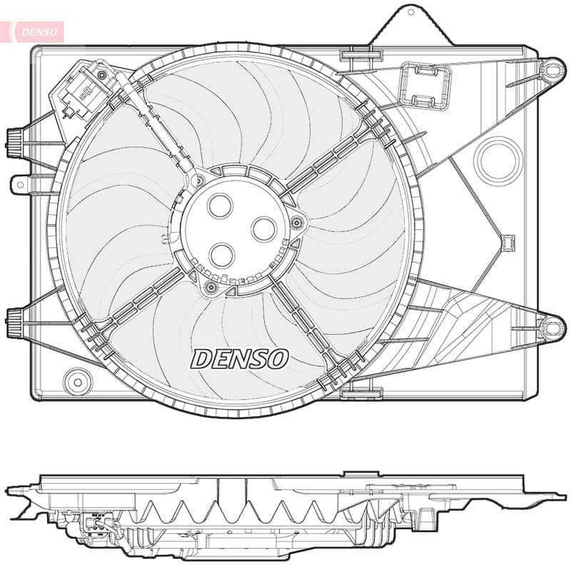 Ventilator, radiator DENSO DER15003