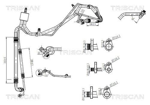 conducta presiune variabila,aer conditionat TRISCAN 9010 28127