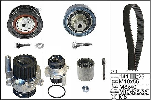 Set pompa apa + curea dintata Schaeffler INA 530 0361 32