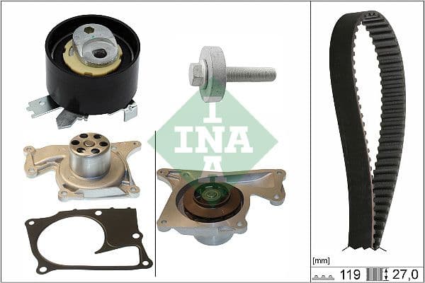Set pompa apa + curea dintata Schaeffler INA 530 0843 30