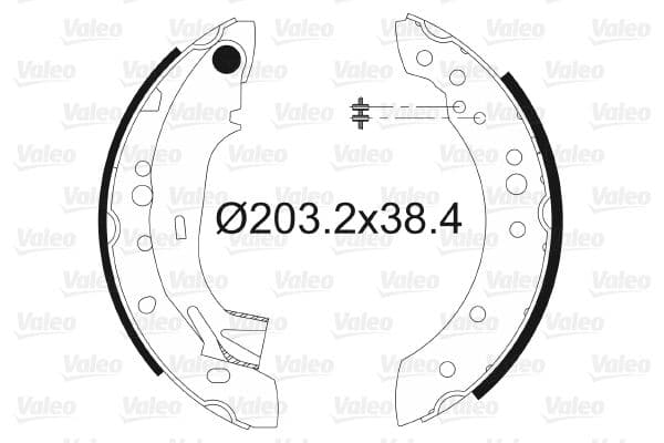 Set saboti frana VALEO 562997