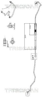 Furtun hidraulic, sistem de directie TRISCAN 8516 29041