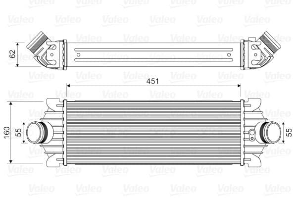 Intercooler, compresor VALEO 818644