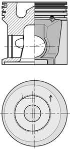Piston KOLBENSCHMIDT 40622600