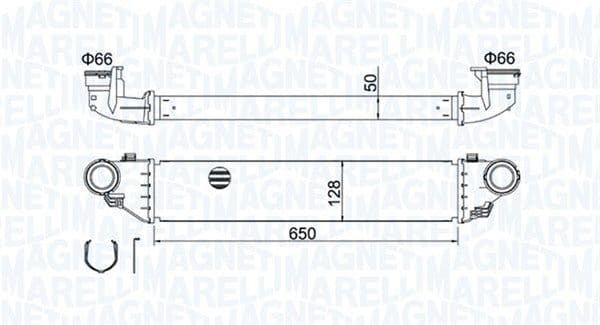 Intercooler, compresor MAGNETI MARELLI 351319204280