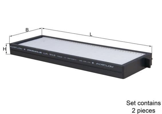 Filtru, aer habitaclu MAHLE LA 912/S