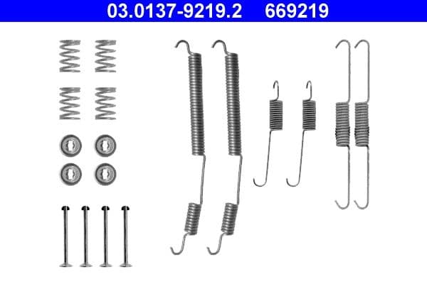 Set accesorii, sabot de frana ATE 03.0137-9219.2