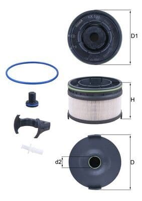 filtru combustibil KNECHT KX 533KIT