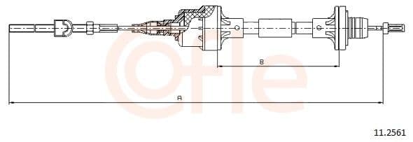 Cablu ambreiaj COFLE 11.2561