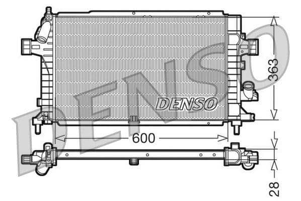 Radiator, racire motor DENSO DRM20100