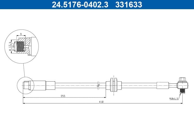 Furtun frana ATE 24.5176-0402.3