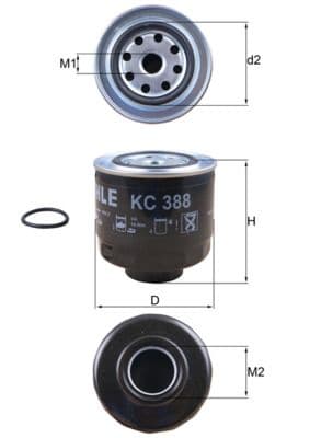 filtru combustibil MAHLE KC 388D