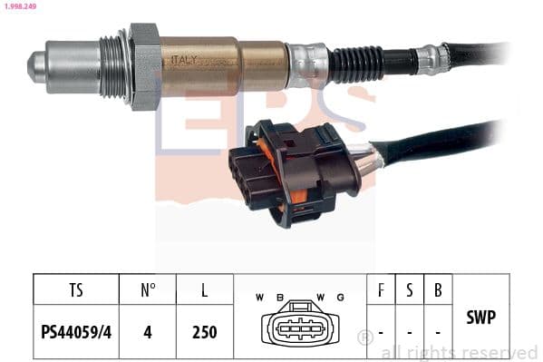 Sonda Lambda EPS Made in Italy - OE Equivalent 1.998.249