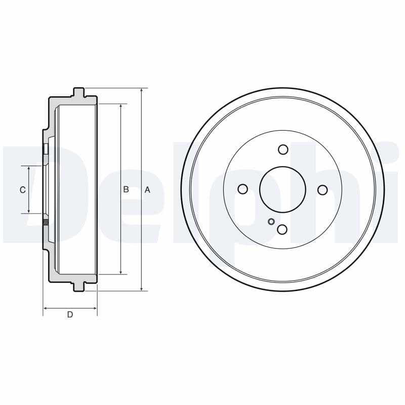 Tambur frana DELPHI BF666