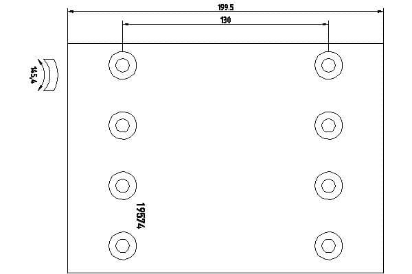 Set garnituri de frictiune, frana tambur DON BC801A7340