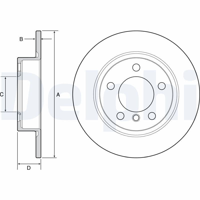 Disc frana DELPHI BG4561C