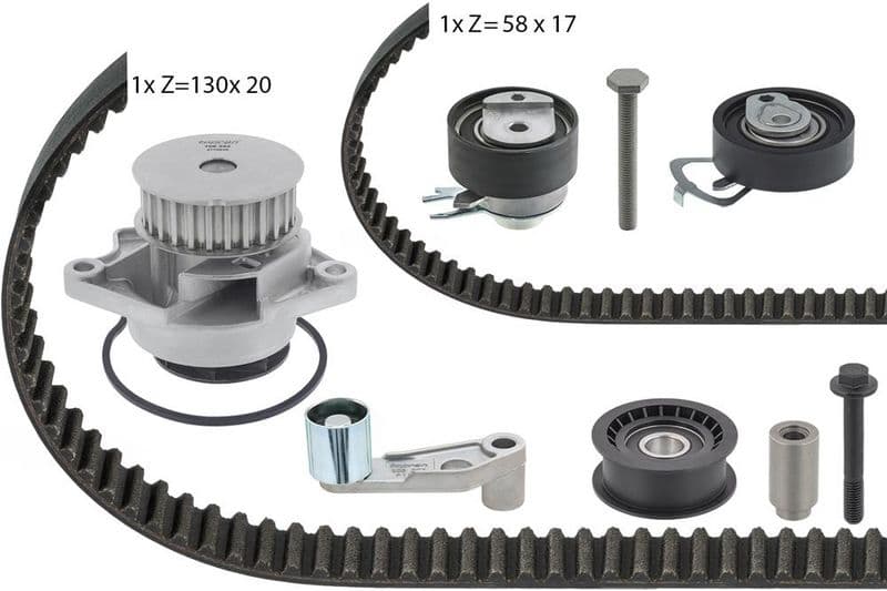 Set pompa apa + curea dintata TOPRAN 112 971