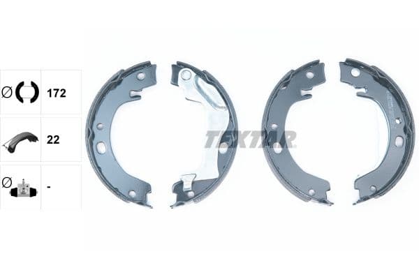 Set saboti frana, frana de mana TEXTAR 91066500